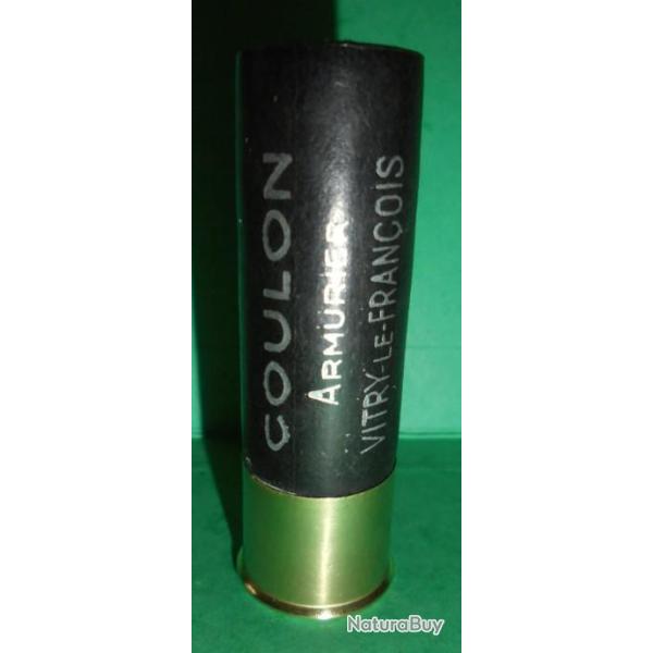 CARTOUCHE D ARMURERIE  ANCIENNE NON RECHARGEE " COULON VITRY-LE-FRANCOIS" CAL.16 POUR LA COLLECTION