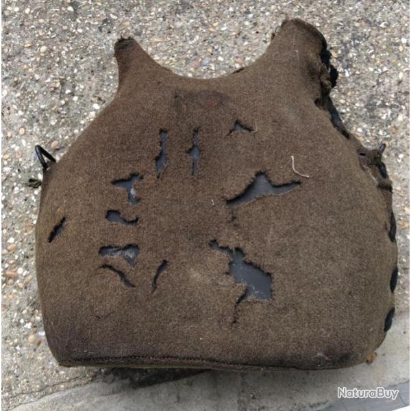 militaria ww1 francais gourde housse  dans son jus 14.18 poilu toile origine