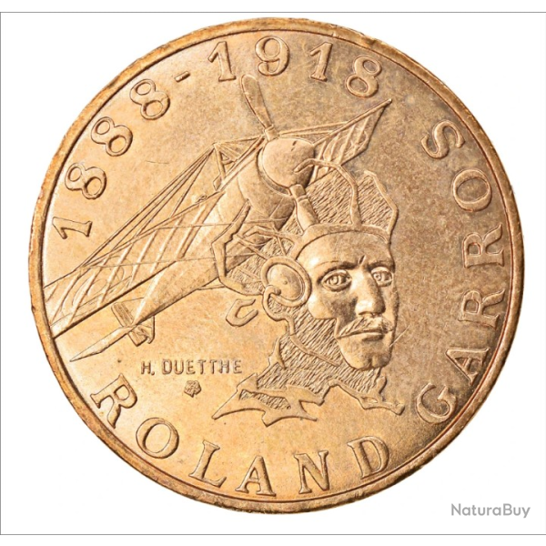 Collection Monnaie 10 FRANCS 1988 ROLAND GARROS