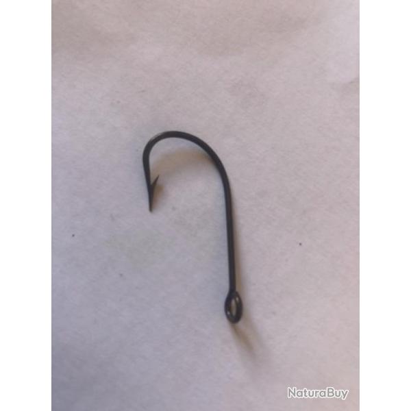 100 hame�on n 3/0 oeillet bronz� renvers� r�f 1061 tige longue.simple. p�che mer. Vmc