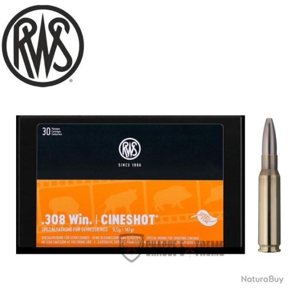 50 Munitions RWS Cal 308 Win 147gr Cineshot