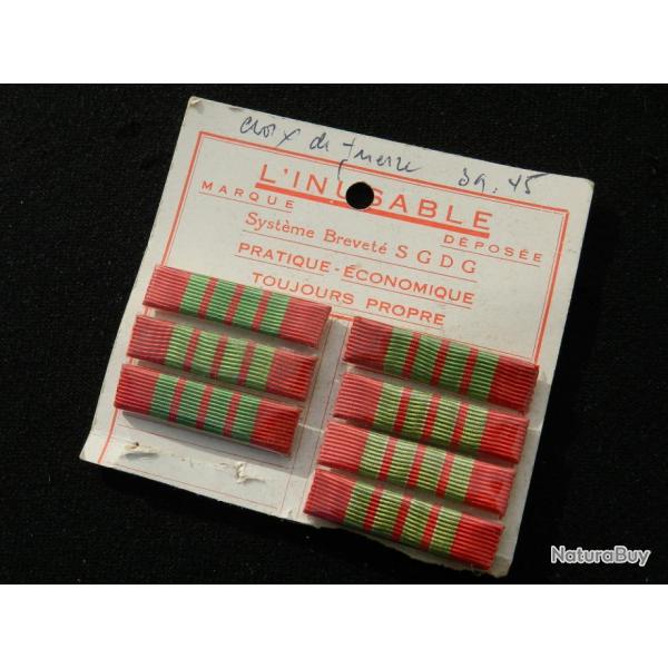 CROIX DE GUERRE 39-45 - TRES ANCIENNE BARETTE