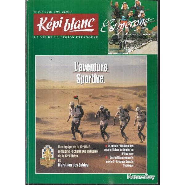 k�pi blanc 579 juin 1997 , 2eme rei, camerone aubagne 97, sportifs l�gionnaires, 13e cplem