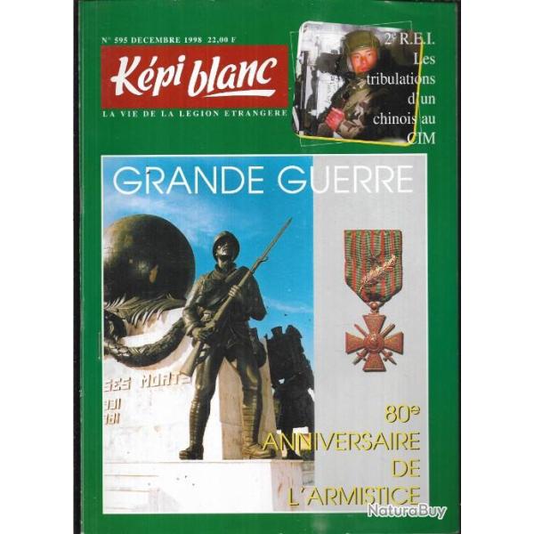 k�pi blanc 595 d�cembre 1998 , grande guerre 80e anniversaire , la courtine, chiens de guerre ,