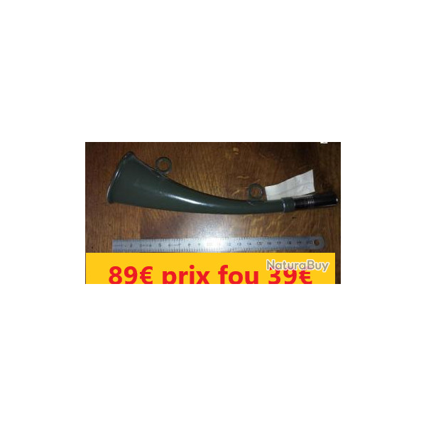 corne d'appel  "ELLESS FRANCE"  VERTE peinture �paisse 24 cm     "bon son"       32050JS