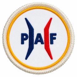 Insigne tissus de la PAF -80 mm - vel/cro