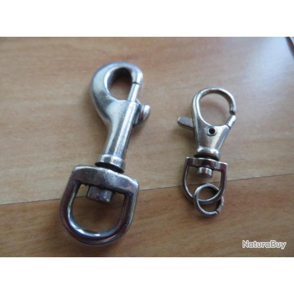 Lot de 2 mousquetons (1 Moyen & 1 Petit)