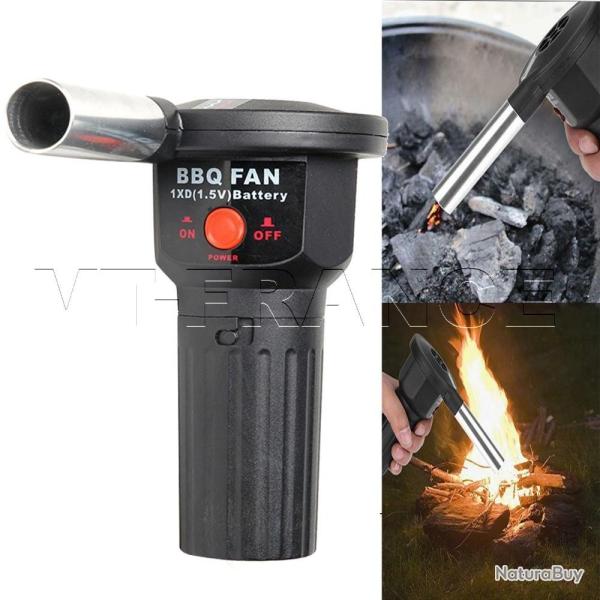 Ventilateur Souffleur pour Barbecue Cheminee, Modele: A