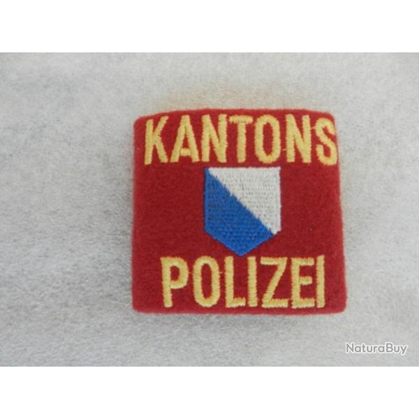 ancien fourreau d'�paule Police cantonale suisse Zurich