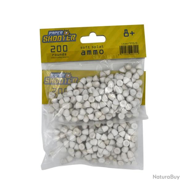 Lot de 400 munitions en papier m�ch� pour Spitball Blasterz