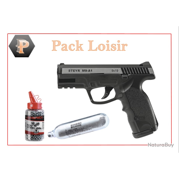 Pistolet STEYR M9-A1 - ASG + billes acier + capsules