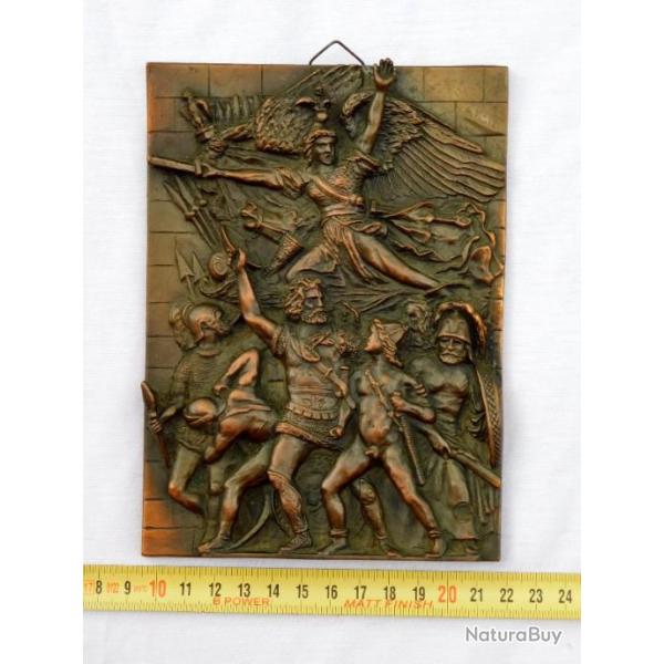 TRES JOLIE ANCIENNE PLAQUE LA MARSEILLAISE - ARC DE TRIOMPHE PARIS - DEPART DES VOLONTAIRES 1792