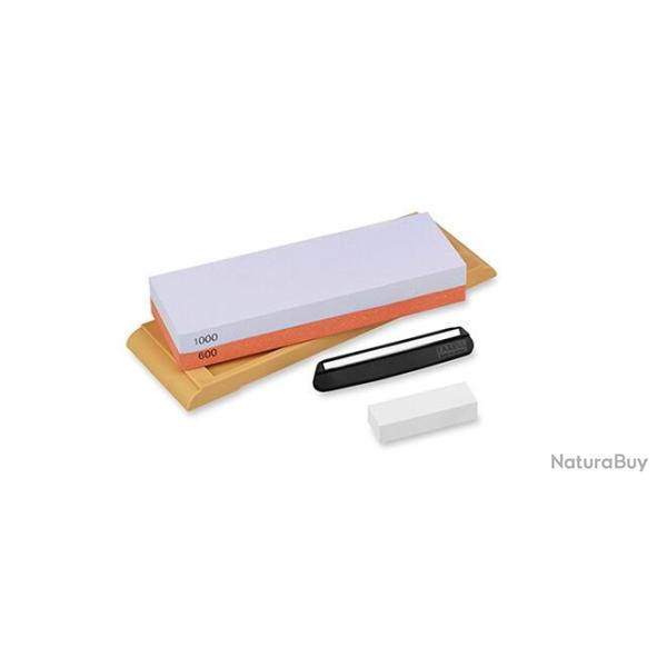 pierre � aiguiser double face avec socle grain 600-1000 Yaxell