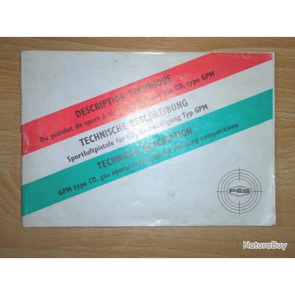 notice origine pistolet FEG - VENDU PAR JEPERCUTE (a3878)
