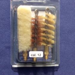 Lot de 3 &eacute;couvillons pour fusil de cal. 12 - filetage Parker-Hale