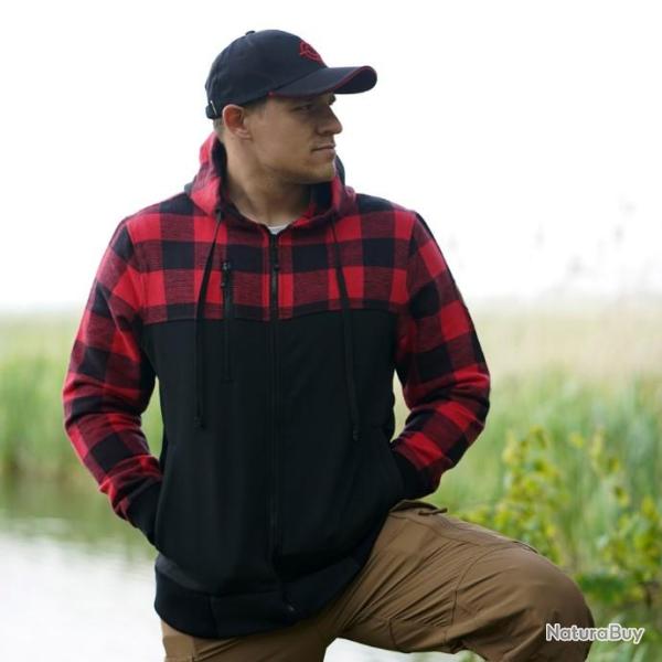 Veste LUMBERSHELL - rouge / noire