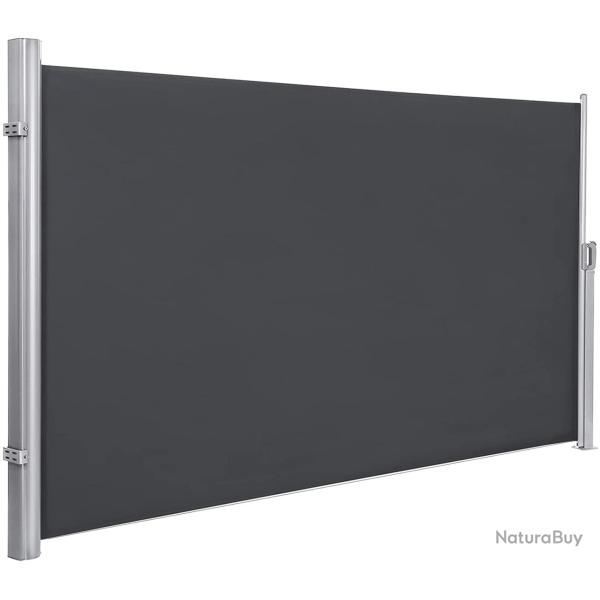 Store lat�ral 160 x 300 store lat�ral extractible brise-vue pare-soleil tissus en polyester 280 g/m�