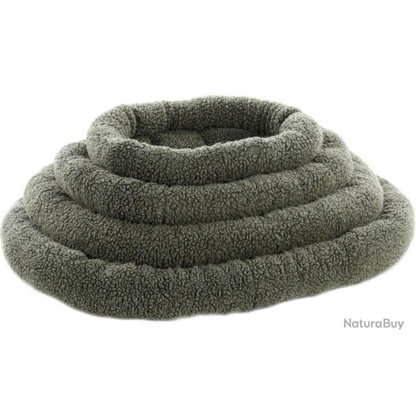 COUSSIN SHERPA OVAL KAKI 55X42X7CM