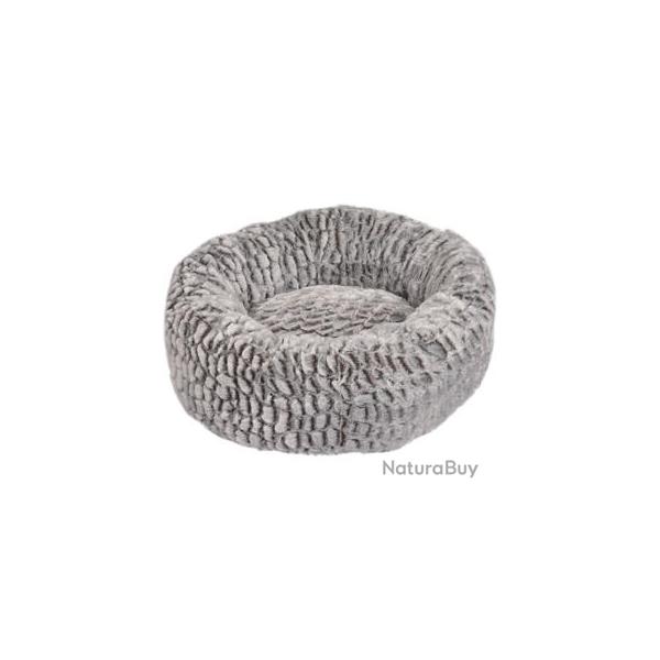 PANIER SNOZZY ROND GRIS/NOIR DIAM 50X18CM