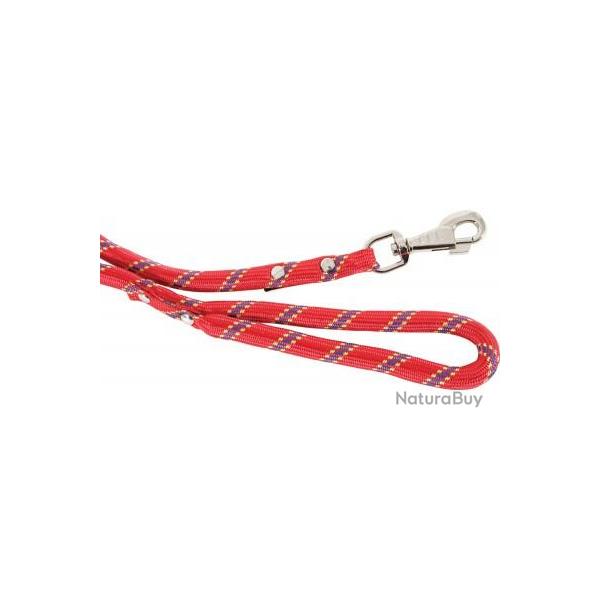 LAISSE NYLON CORDE 13MM 1.20M ROUGE