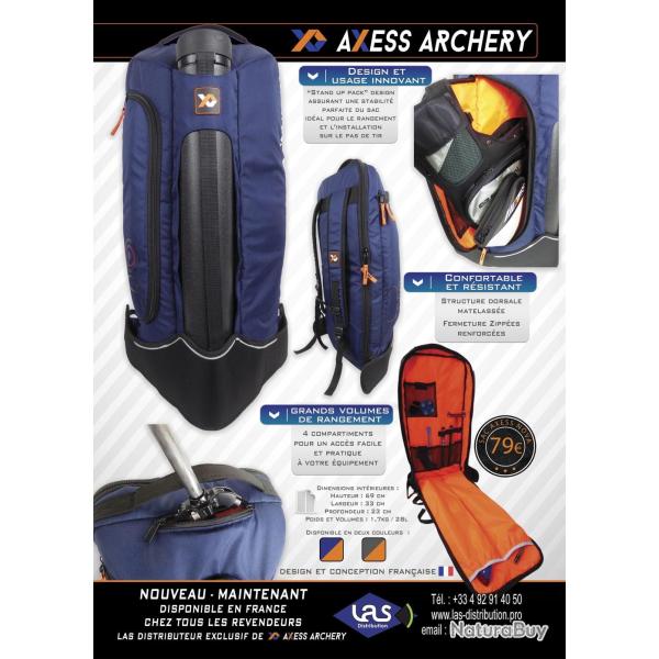 Sac � dos Axess Nova pour arc classique Bleu