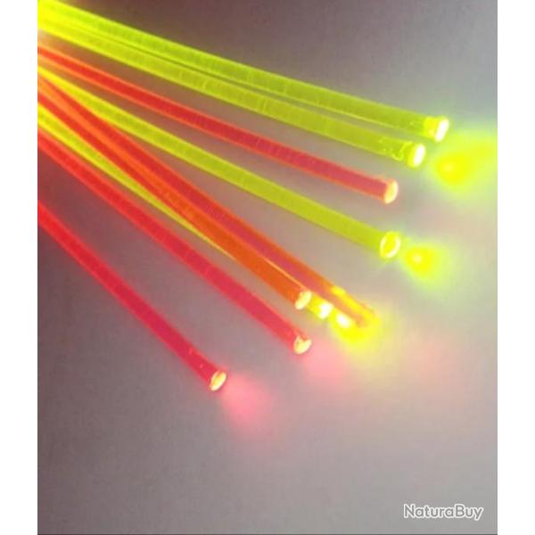 2cm diam�tre 1mm fibre rouge vert ou orange fluo.