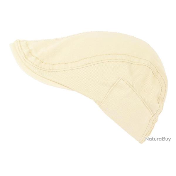 Casquette Plate Beige Tendance en Coton Confort Homme et Femme Evyk Taille unique Beige
