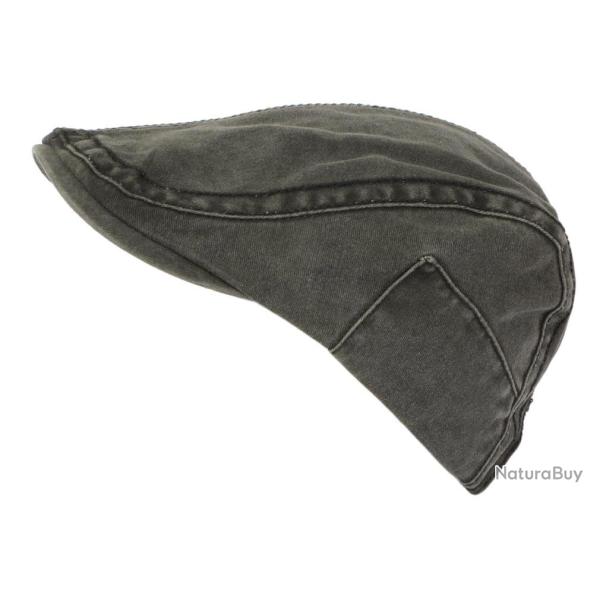 Casquette Plate Noire en Coton Doux Homme et Femme Tendance Evyk Taille unique Noir