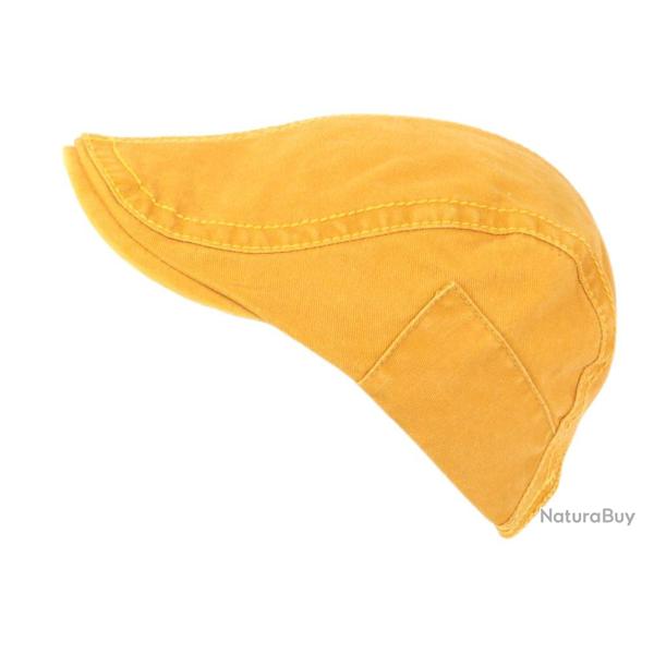 Casquette Plate Jaune en Coton Doux Homme et Femme Tendance Evyk Taille unique Jaune