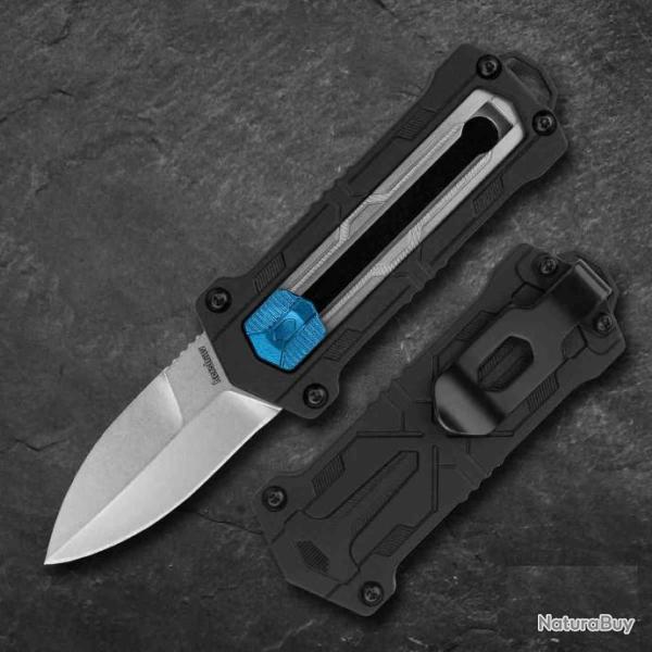 Couteau Kershaw Kapsule Sliding OTF Lame Acier 8Cr13MoV Manche GFN KS1190