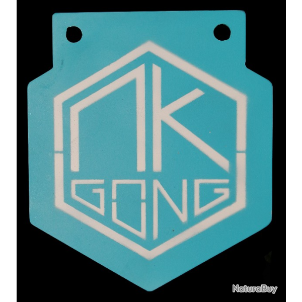 vente flash ! gong hexa de 15 cm du 22lr au 44 mag . cible m�tallique  marque MK gong