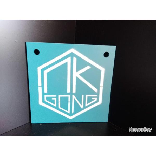 vente flash ! gong carr� de 15 cm du 22lr au 44 mag . cible m�tallique  marque MK gong