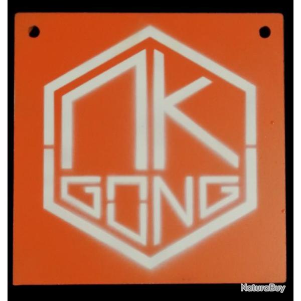 gong TLD carr de 60 cm du 44 mag a la 12.7 . cible mtallique  marque MK gong