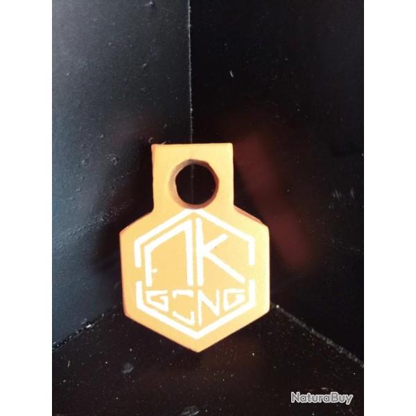 vente flash ! gong hexa de 5 cm du 44 mag a la 12.7 . cible m�tallique  marque MK gong