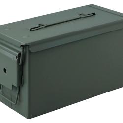 Caisse munition M&eacute;tal cal.50 OLIVE 33X18X23 cm