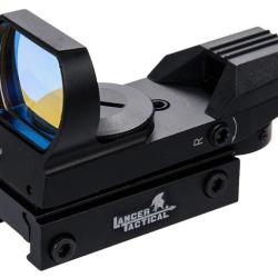 Point rouge m&eacute;tal Reflex 4 r&eacute;ticules