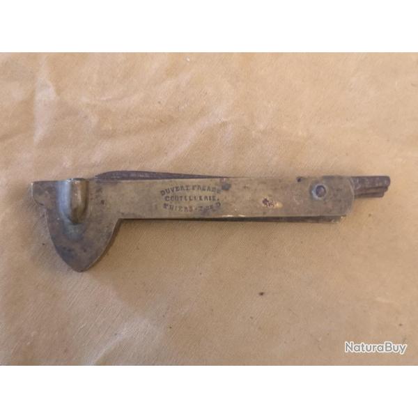 Flamme de v�t�rinaire - �tui de mar�chal sign� Duvert � Thiers