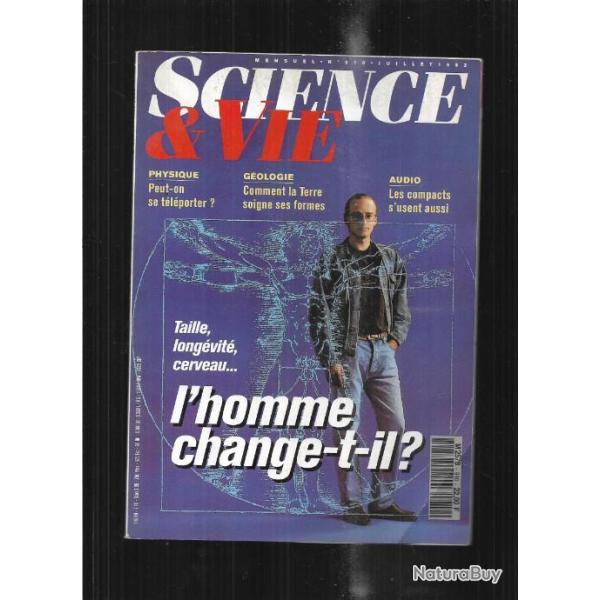 science et vie juillet 1993 t�l�portation, l'homme change-t'-il? insectes sanguinaires, altair mir,