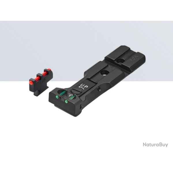 Set de mire "Red Dot Ready" LPA SIGHTS pour S&W Revolver (WXT02F2)