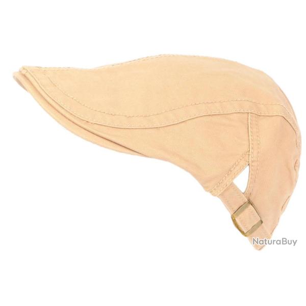 Casquette Plate Marron Clair Coton Sportswear Et� Homme et Femme Menyk Taille unique Marron