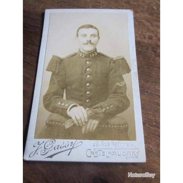 carte photo soldat 143 eme regiment