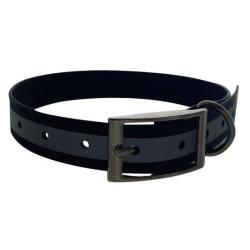 Collier TPU r&eacute;fl&eacute;chissant noir