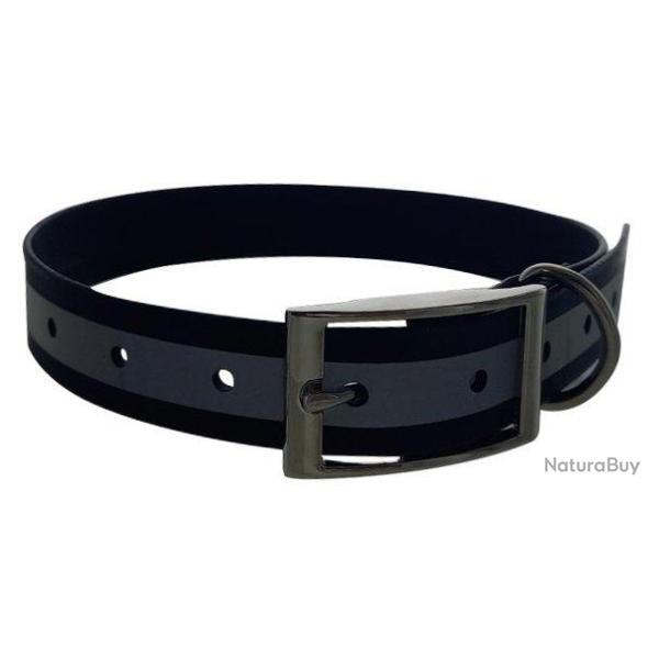 Collier TPU r�fl�chissant noir