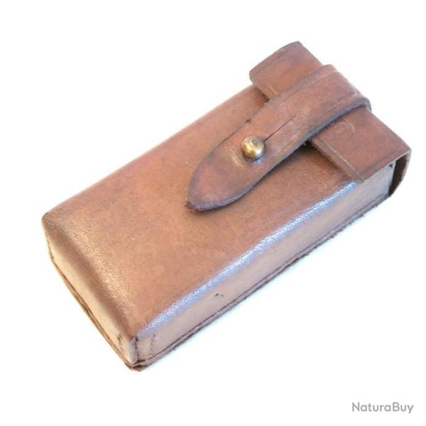 Etui cuir pour 2 chargeurs pistolet GP35 modele 39/45