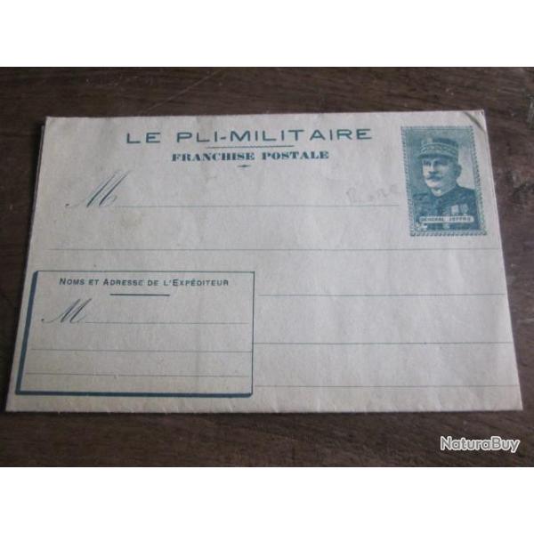 LETTRE  PLI MILITAIRE