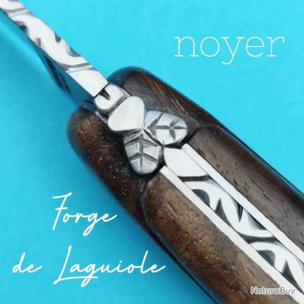 Couteau Pliant Forge de Laguiole  Bois Noyer mouche forg�e cisel�e R�gional Collection France