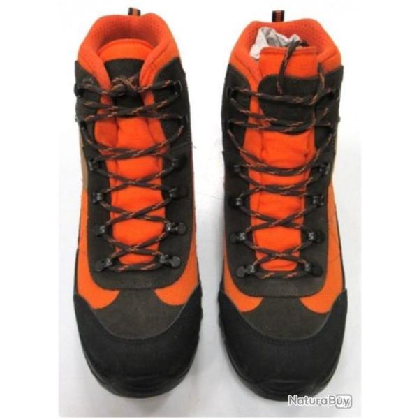 CHAUSSURES T43 DE CHASSE/.RANDONNEE RAINTEX MARRON/ORANGE