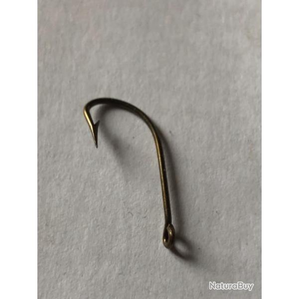 100 hame�on n 3 oeillet bronz� renvers� ref 197b tige longue simple p�che rivi�re carnassier mustad