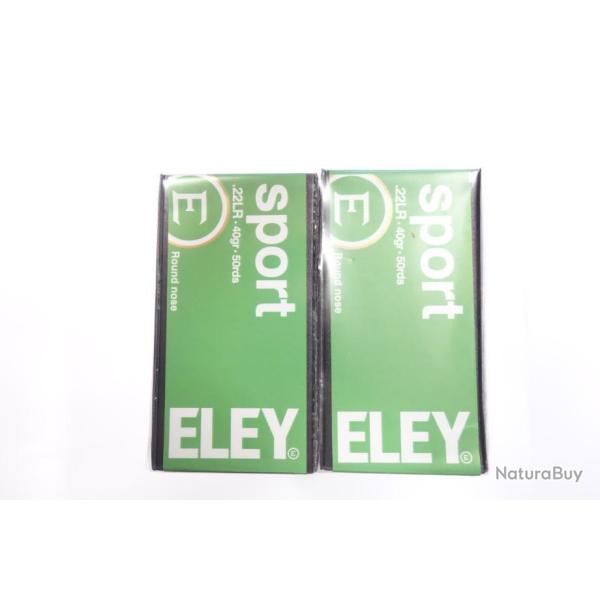 Vente flash ! 500 MUNITIONS ELEY SPORT CAL 22LR 40GR