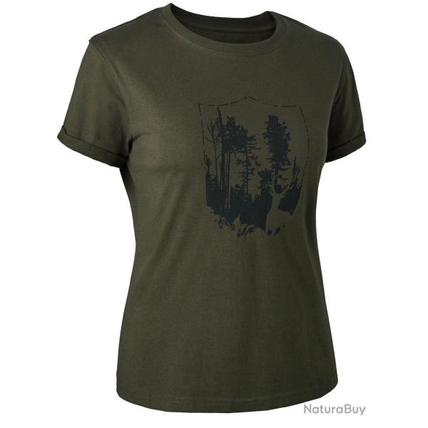 Tee shirt femme avec blason DEERHUNTER
